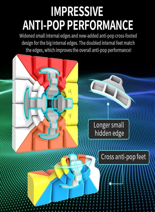 دي إيترنال مكعب ألغاز دي إيترنال 4×4×4 عالي السرعة بدون ملصقات - لعبة سرعة سحرية 4×4، متعدد الألوان، للمراهقين - Image 5